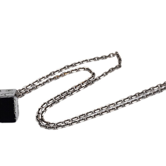 CHANEL Authentic Black Logo Necklace - Picture 4 of 7